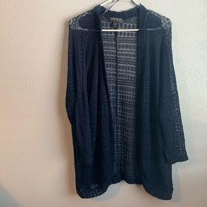 Forever21+ Navy Cardigan 2X/3X